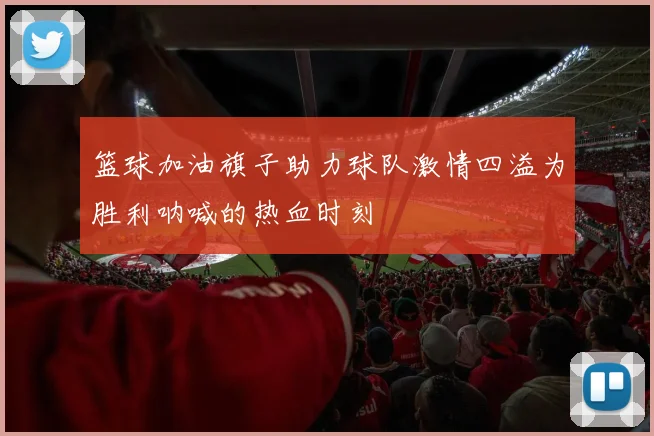篮球加油旗子助力球队激情四溢为胜利呐喊的热血时刻